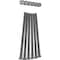 Ekena Millwork Premium 1/2" Barn Door Flat Track Extension Hardware for 1 3/4" Door, Flint Gray GB60014EFG - alternate 5